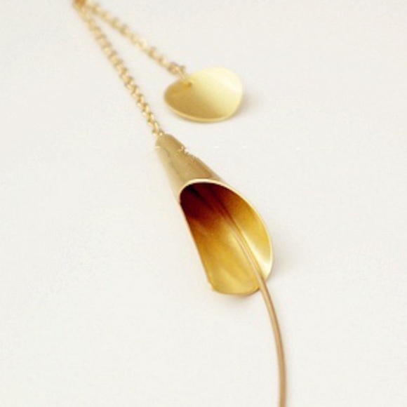 Original Design Brass Calla Lily Windchime Earring - Picture 4 of 6